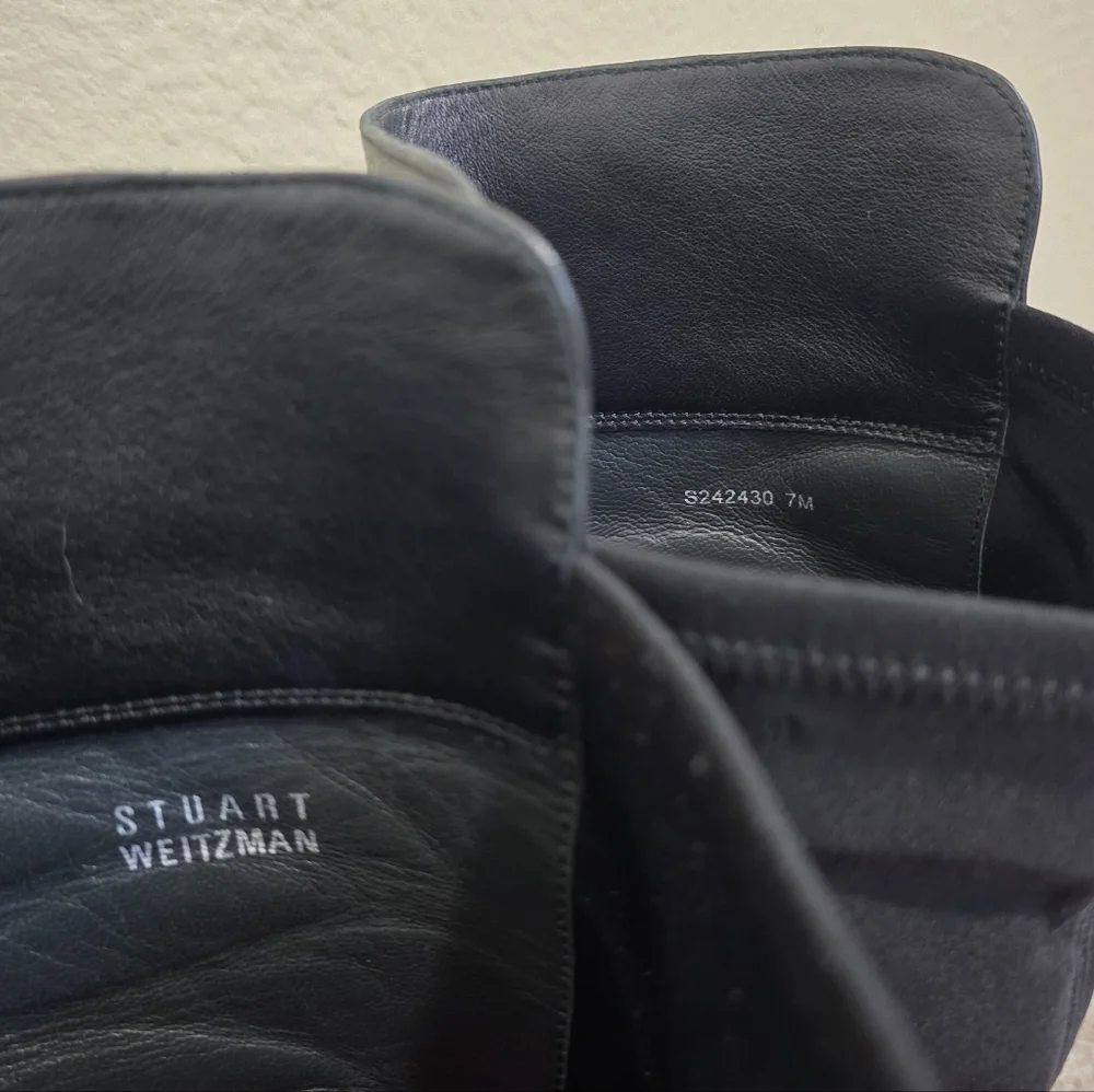 Stuart Weitzman 5050 Black Over the Knee Boots Size 7